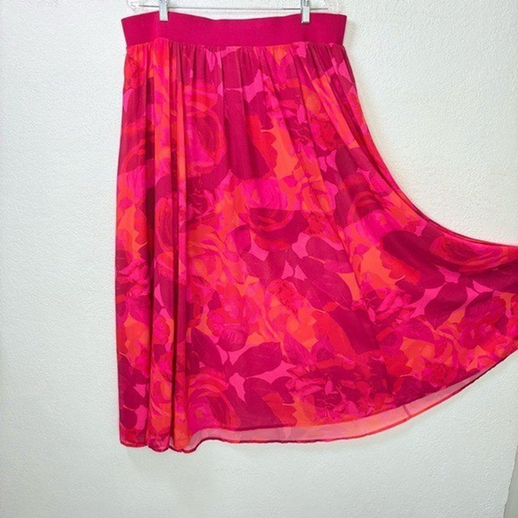 Torrid Maxi 2X Sheer Skirt with Built-in Shorts Resort Wear Colorful Boho - Picture 3 of 12